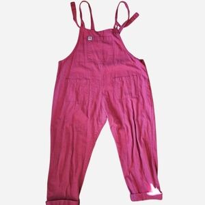 Lucy & Yak Raspberry Dungaree Overalls Size 14L